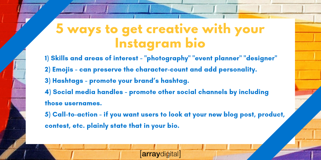 5 ways to get creative with your Instagram bio