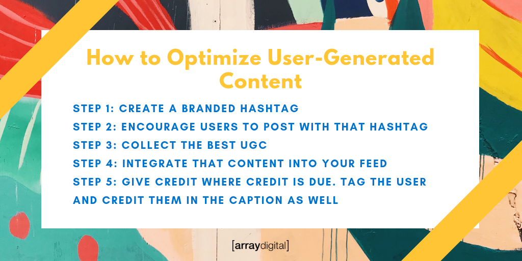 How to use user generated content
