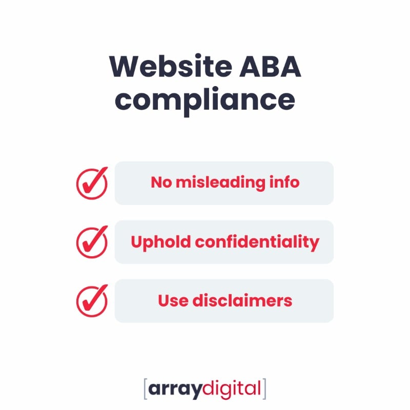 ABA compliance checklist